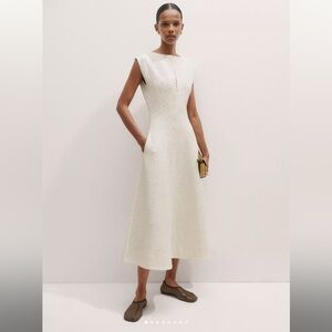 NWT ME+EM Tonal Textured Midi Dress Women’s 2